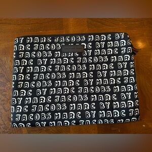 Marc Jacobs Black and White Logo Laptop Bag (13 inch)